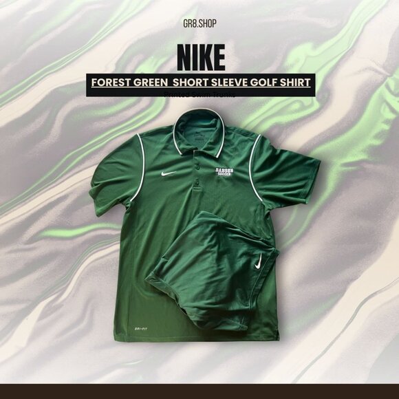 Nike Other - Nike Forest Green Dri-Fit Short Sleeve Golf Shirt